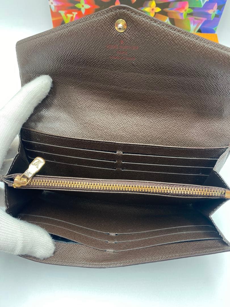 ルイヴィトン 長財布 ダミエ ポルトフォイユサラ ローズバレリーヌ