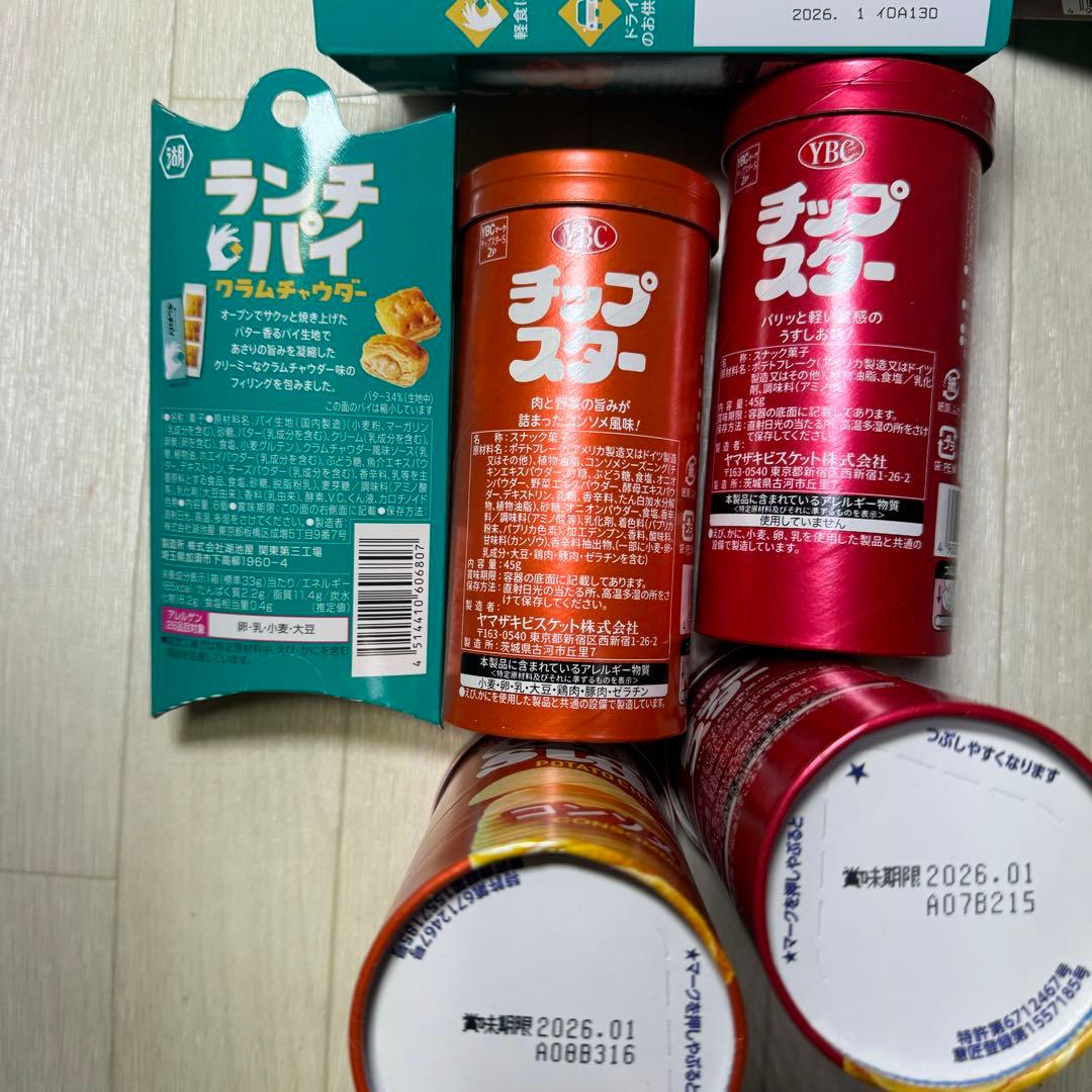 カップ麺・お菓子等 \ 一平ちゃん・麺づくり・魚豚・カラムーチョ・ランチパイ 他