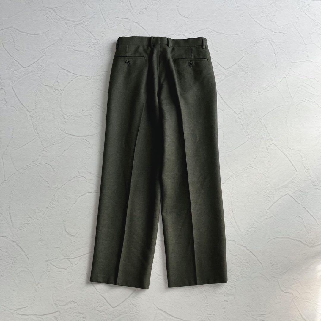 【未使用級】トゥモローランド ウール ネップ イン2プリーツ ワイドトラウザーズ