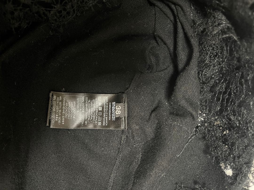 【オリビア:未使用品】エルマノシェルヴィーノ黒トップス38