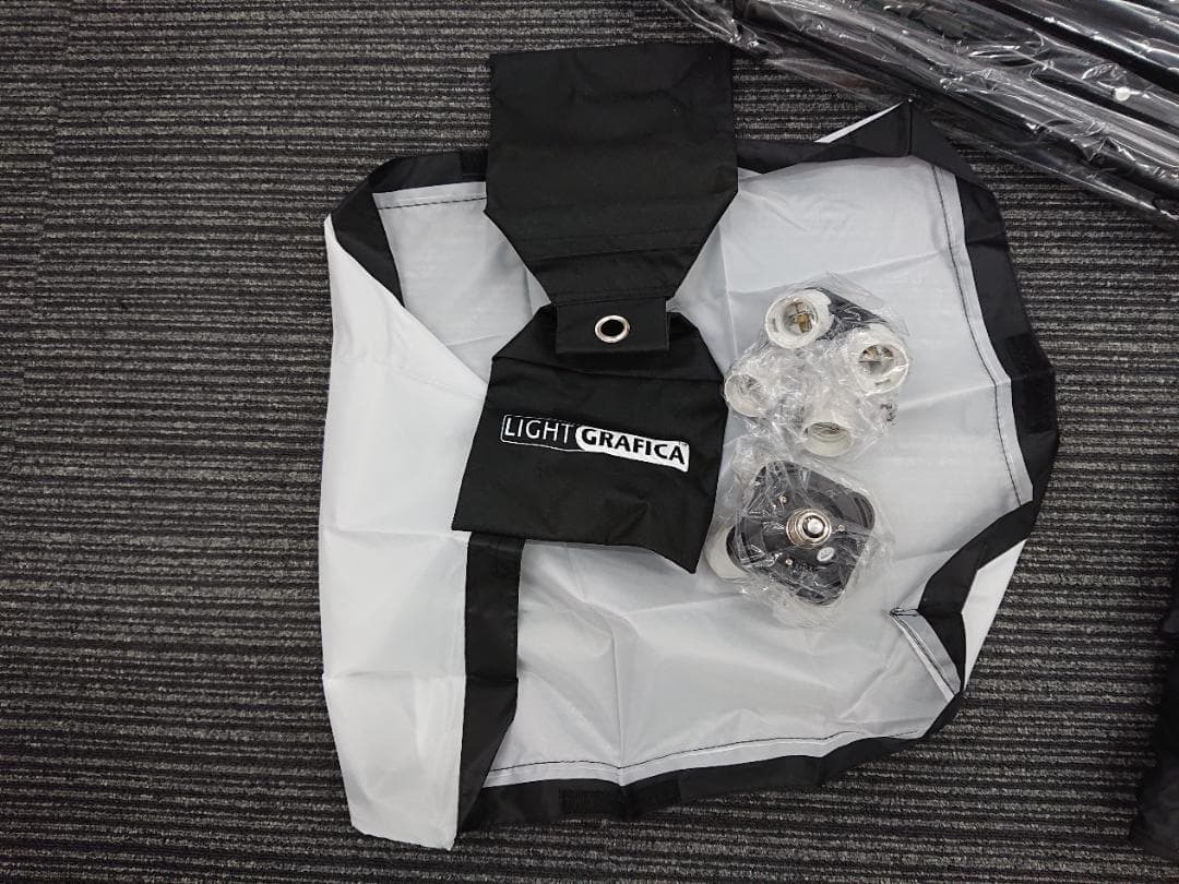 LIGHT CRAFICA スタジオ照明機材セット　キャリングバック付