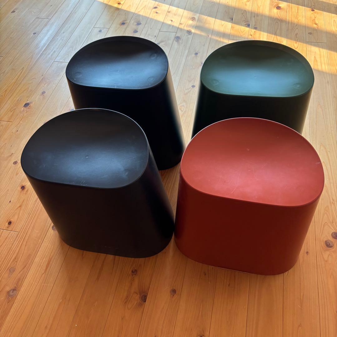 【無印良品】ポリプロピレンスタッキングスツール4個セット