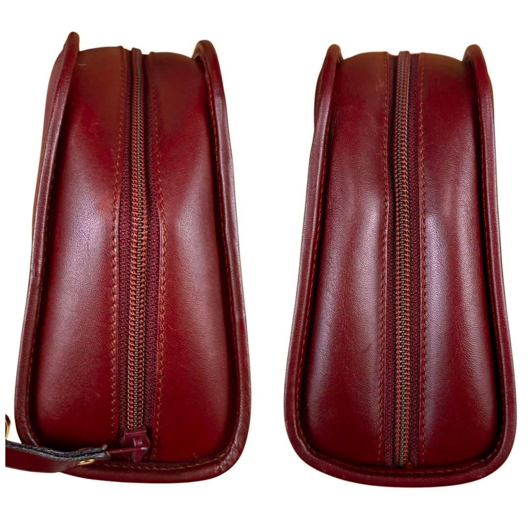 【美品】Cartier カルティエ マストライン クラッチバッグ レザー レッド