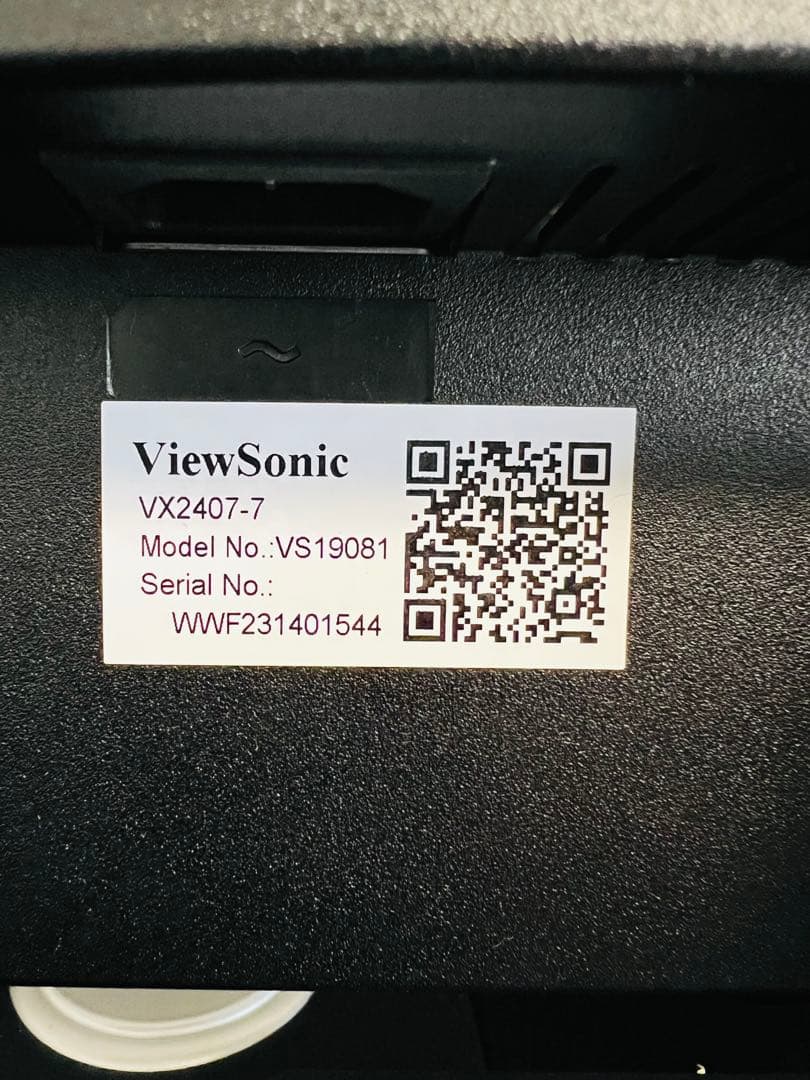 シュウ様　ViewSonic モニター VX2407-7 23.8型　美品