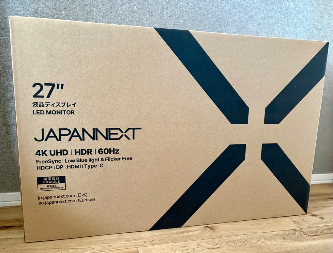 【未使用品】JAPANNEXT 27インチ 4K IPSモニタ