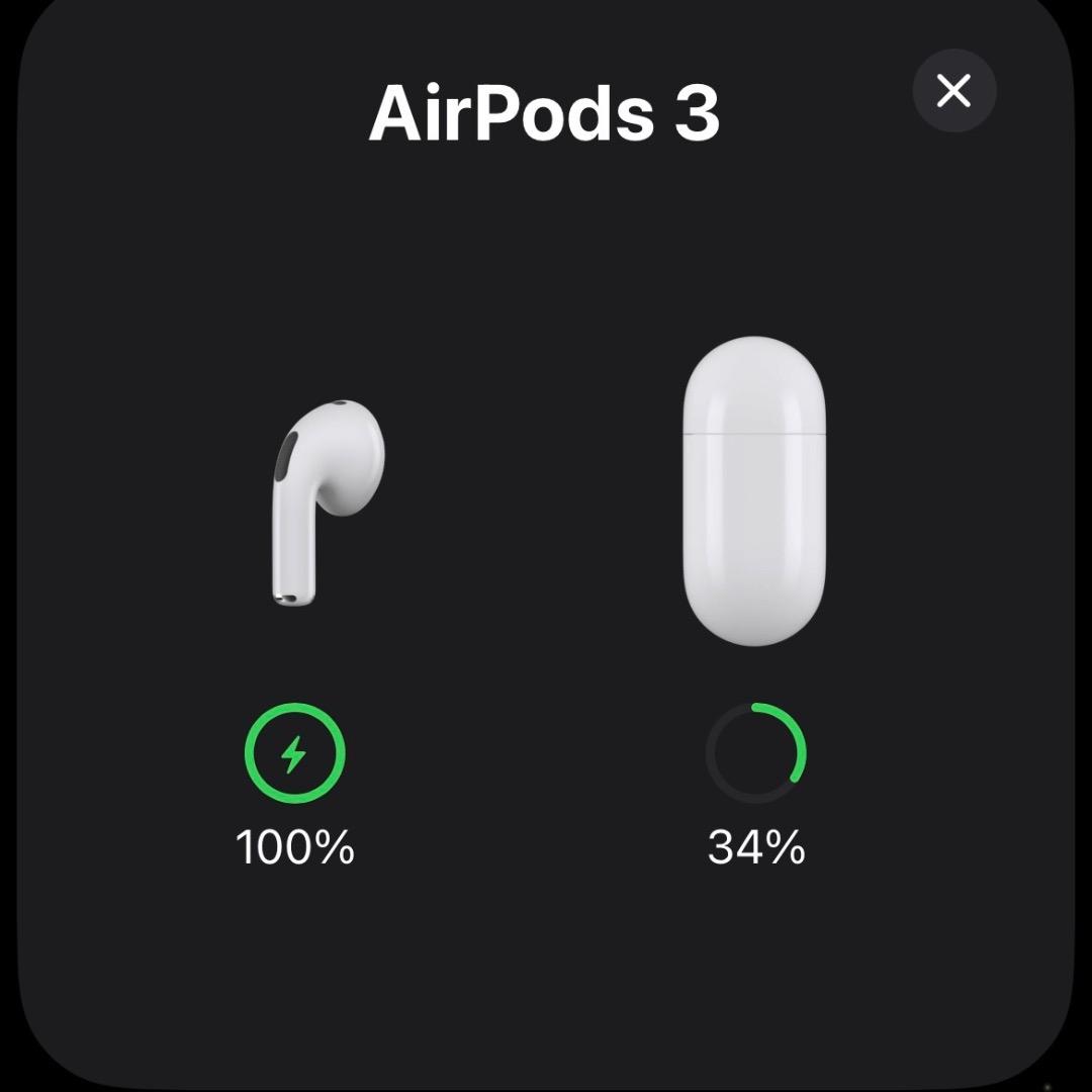 AirPods 第3世代 Lightning ケース 動作良好