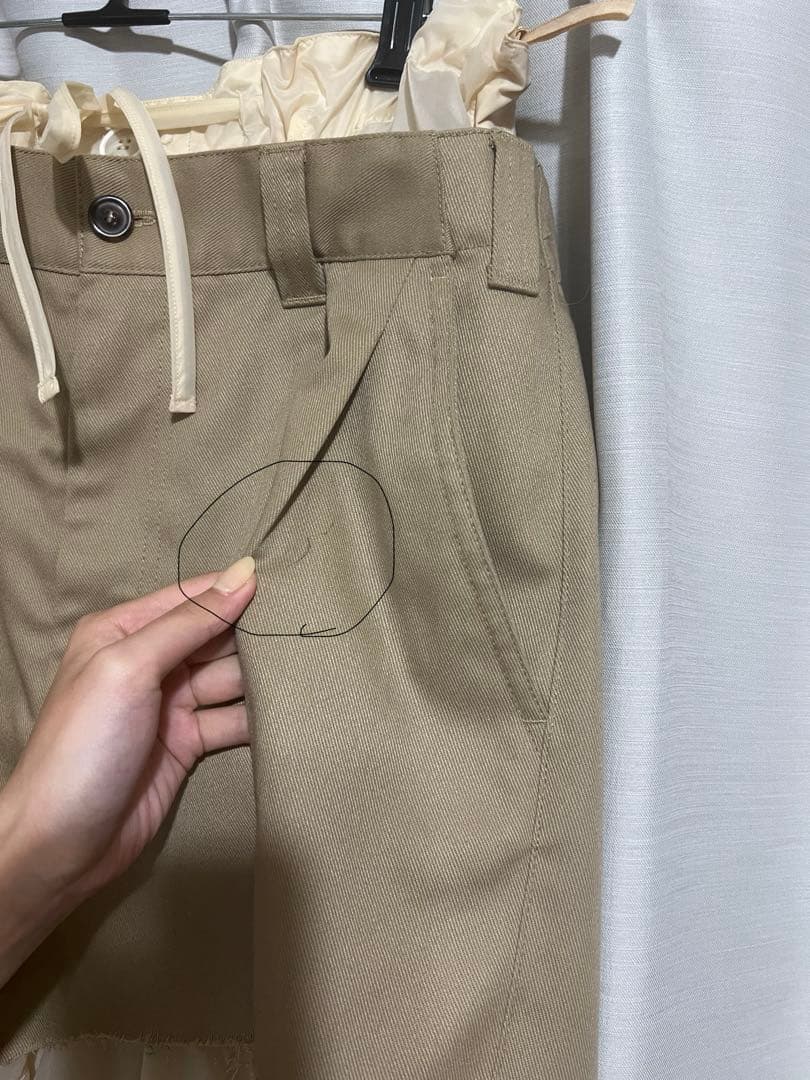 【着画あり】24AW maison margiela レイヤード　ショートパンツ