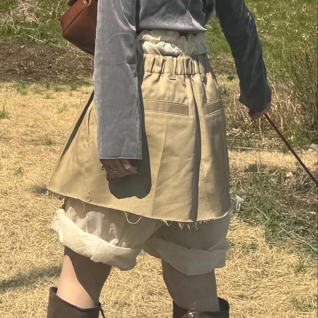 【着画あり】24AW maison margiela レイヤード　ショートパンツ