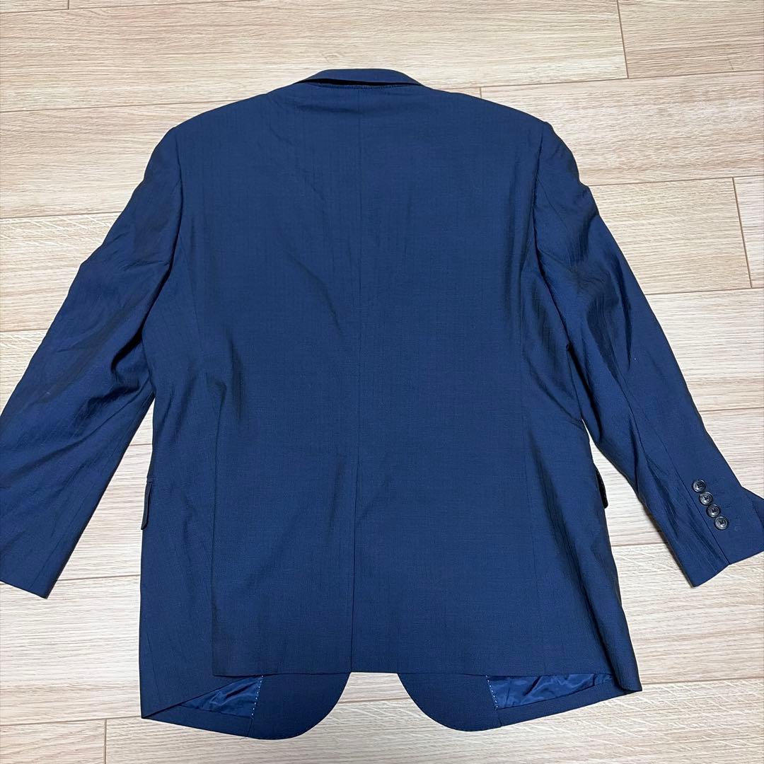 専用エルメネジルド ゼニア×オンワード　セットアップ　ネイビーシャドウストライプ