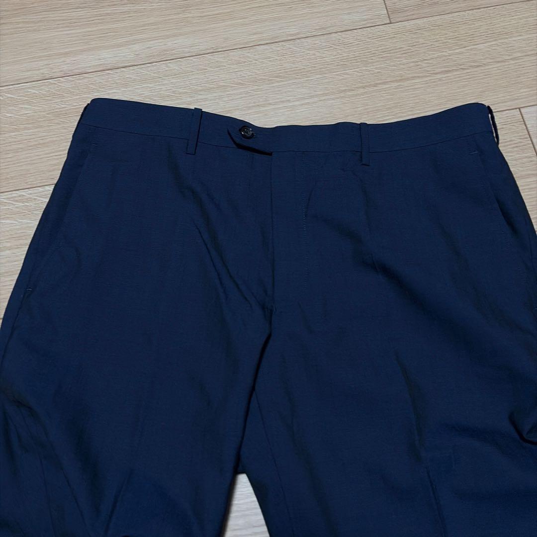 専用エルメネジルド ゼニア×オンワード　セットアップ　ネイビーシャドウストライプ