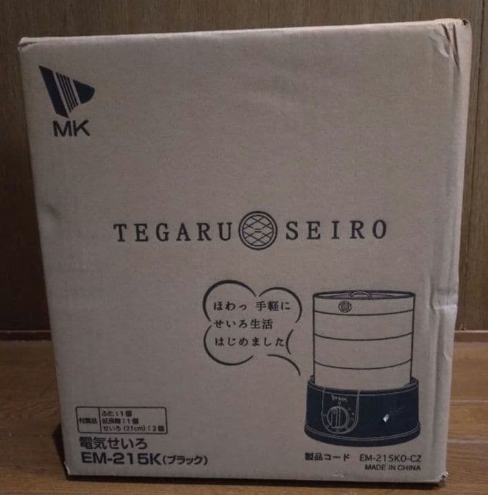 MK EM-215K 蒸し器 (黒)