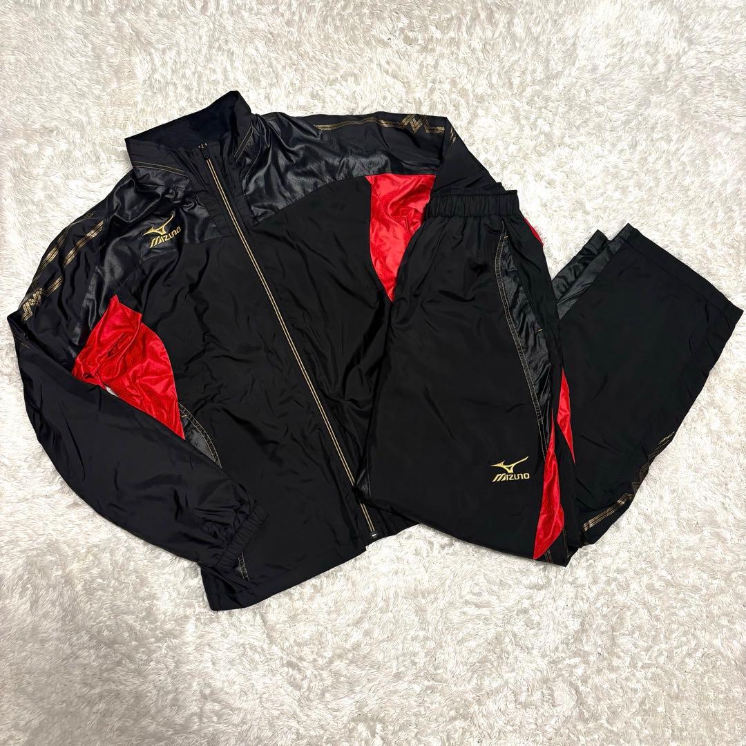 【MIZUNO】　ミズノ　ウインドブレーカー　ブレスサーモ　上下　セットアップ