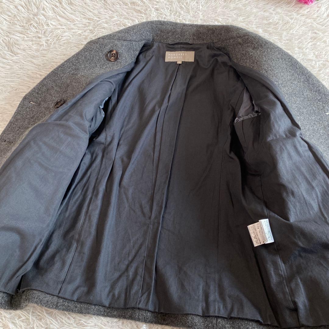 BiiAriannaマーガレットハウエル　高級カシミヤ混ピーコート