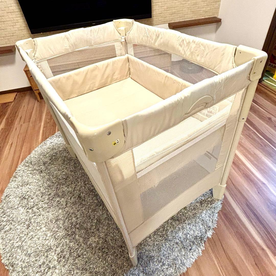 ✨️美品✨️Apricaアップリカ ベビーベッド ココネルエアー ミルク 新生児