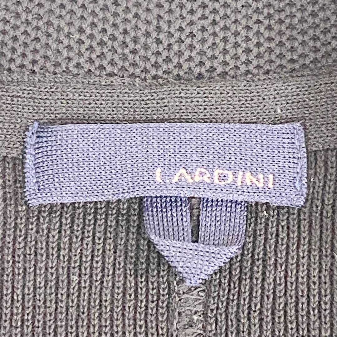 LARDINI ラルディーニ ニット　コットン　ジャケット　ブートニエール　黒