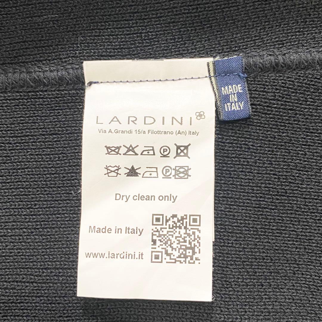 LARDINI ラルディーニ ニット　コットン　ジャケット　ブートニエール　黒