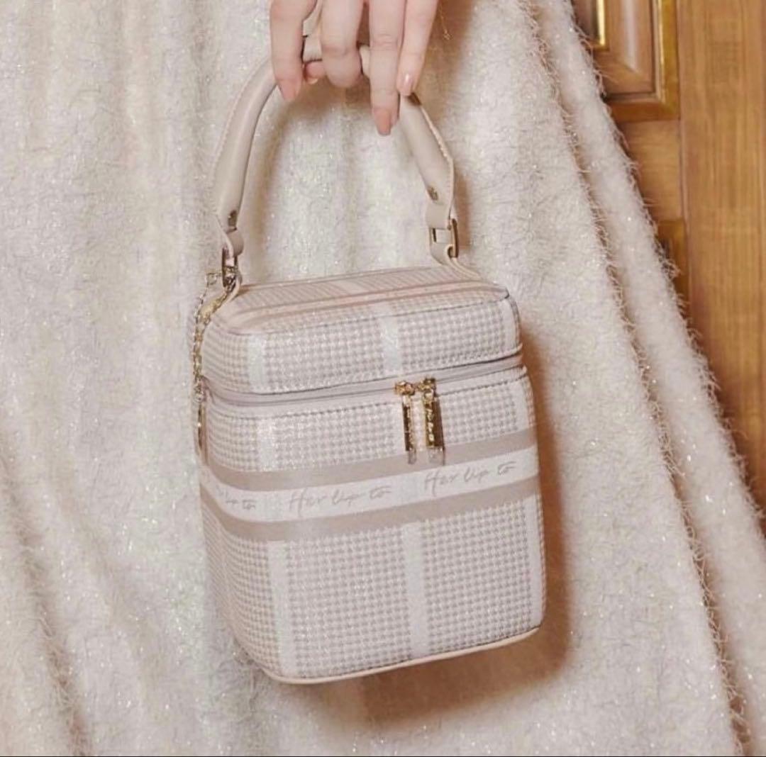 HLT Jacquard Vanity Bag Herlipto バニティバッグ