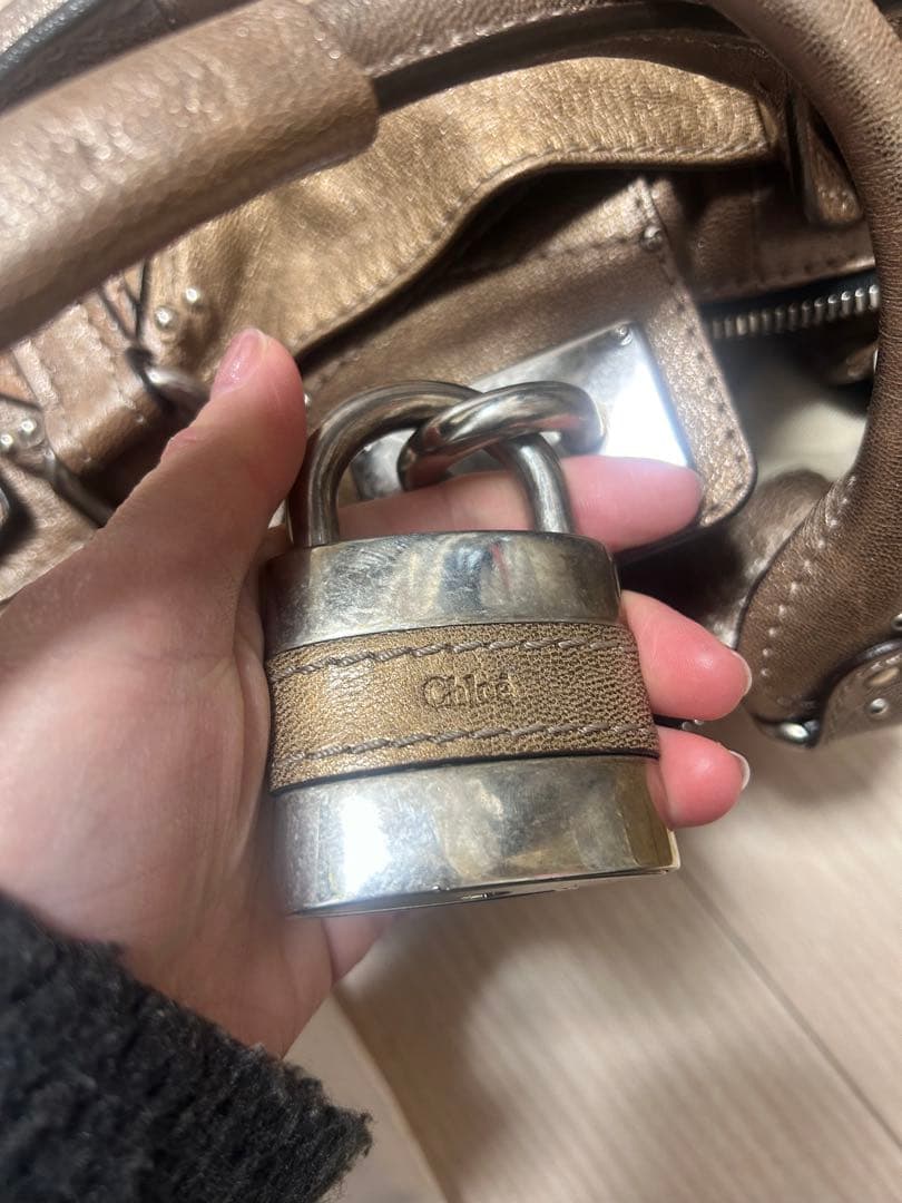 Chloé ブラウンハンドバッグ 保存袋付き
