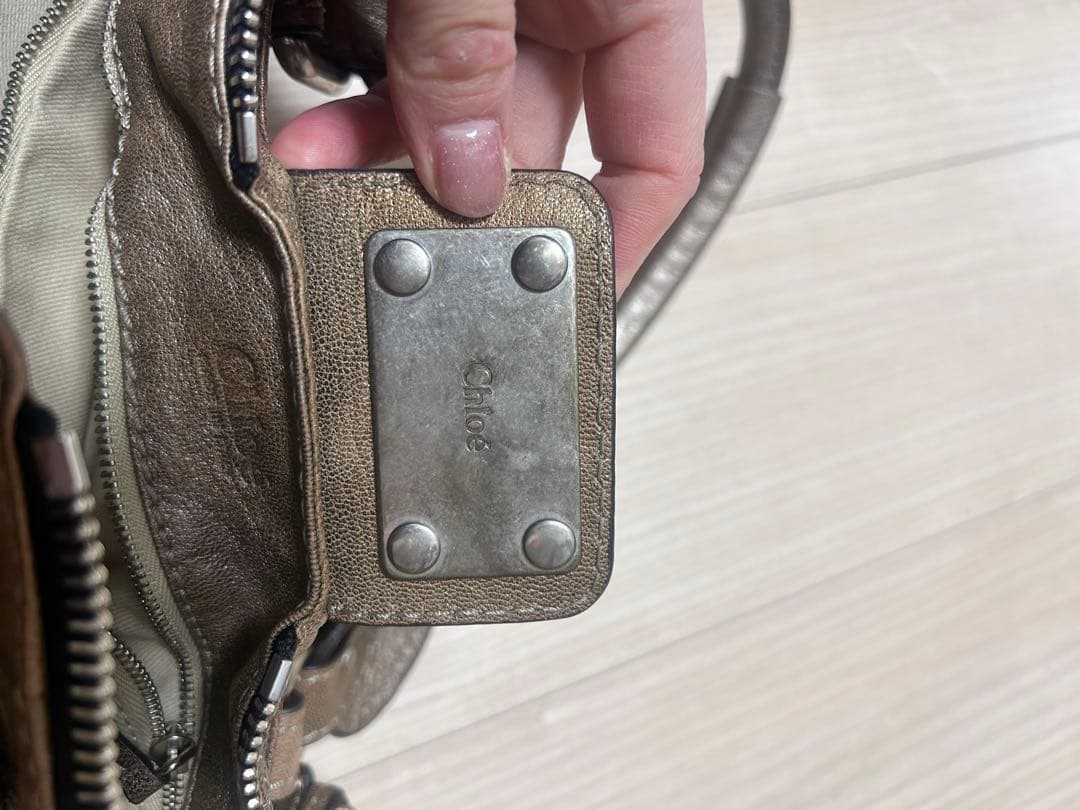 Chloé ブラウンハンドバッグ 保存袋付き