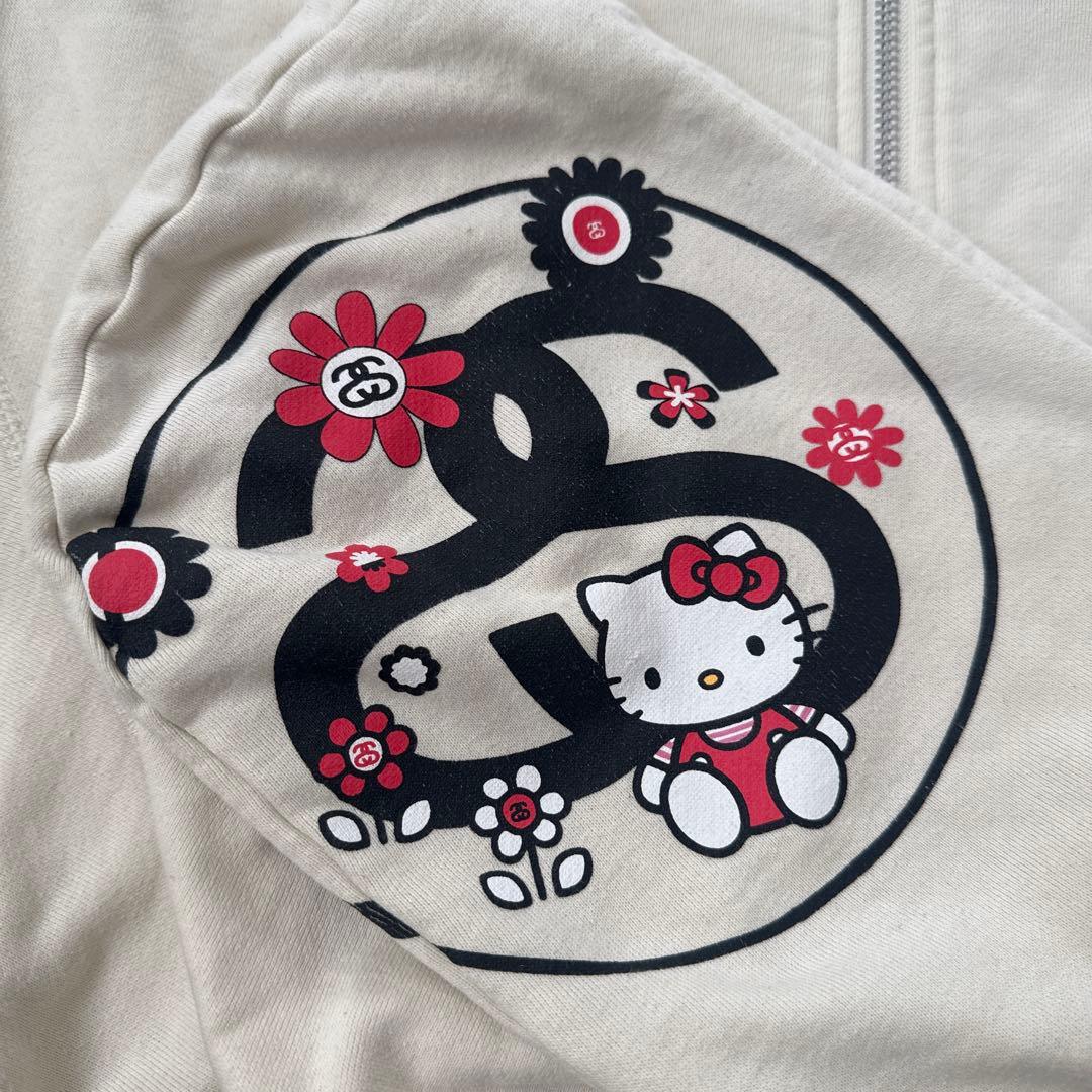 Hello Kitty x Stussy パーカー Mサイズ ホワイト