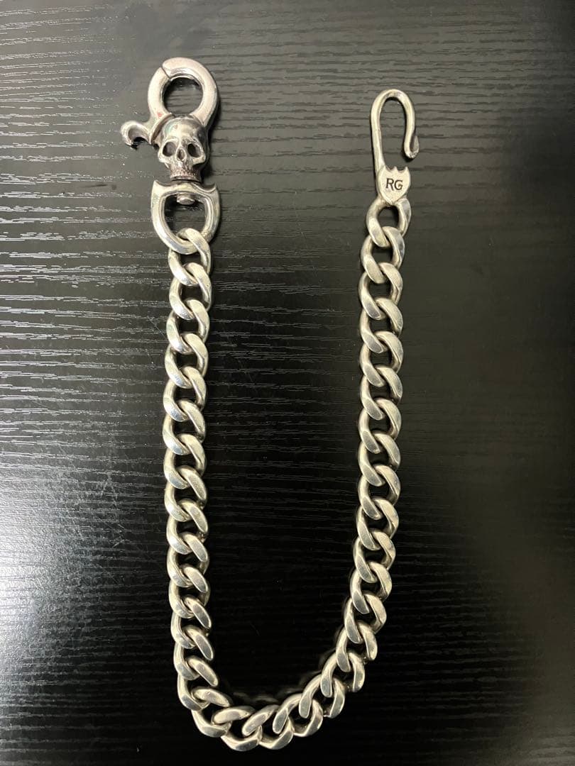 ルードギャラリー スカル ウォレットチェーン シルバー925刻印　値下げ中