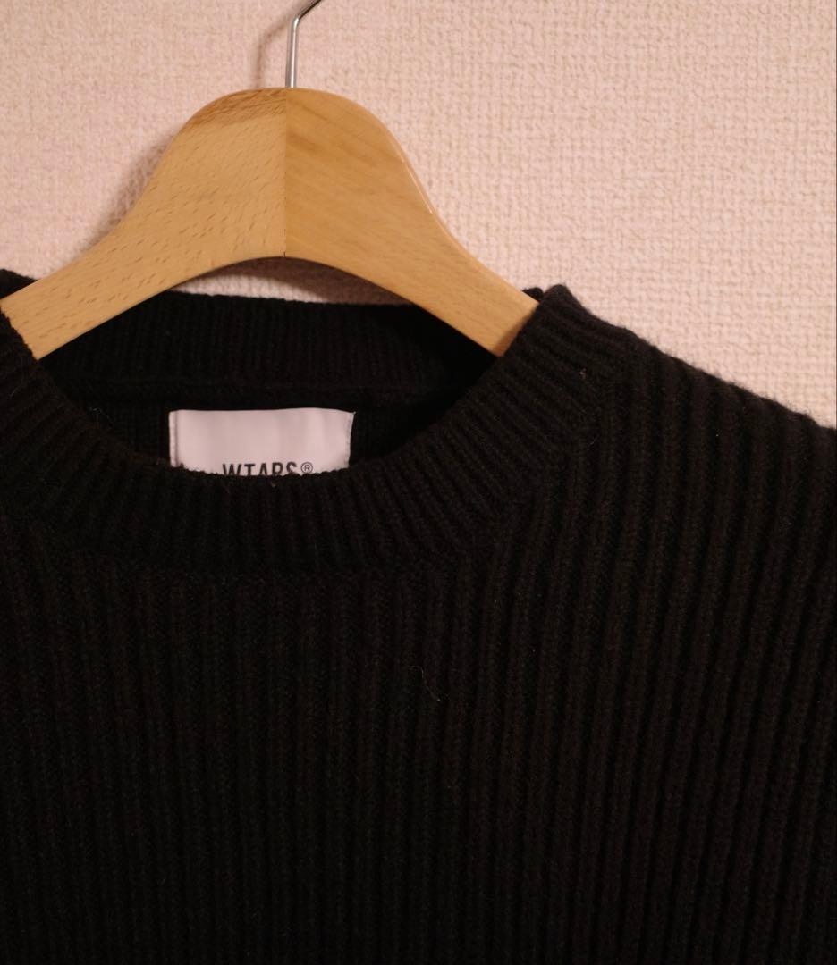 トップス 24AW WTAPS DECK / SWEATER / POLY BLACK S