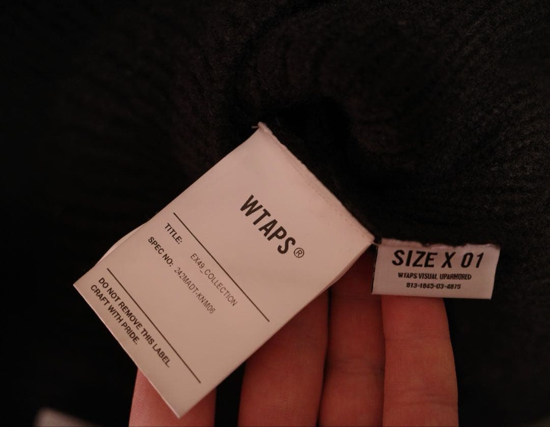 トップス 24AW WTAPS DECK / SWEATER / POLY BLACK S