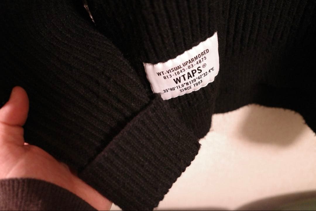 トップス 24AW WTAPS DECK / SWEATER / POLY BLACK S