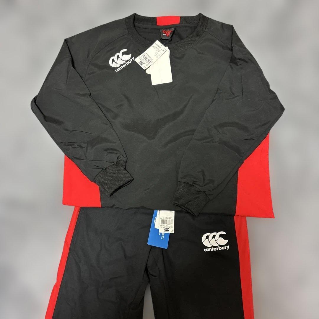 canterbury ウォームアップウェア 黒/赤　150せんち