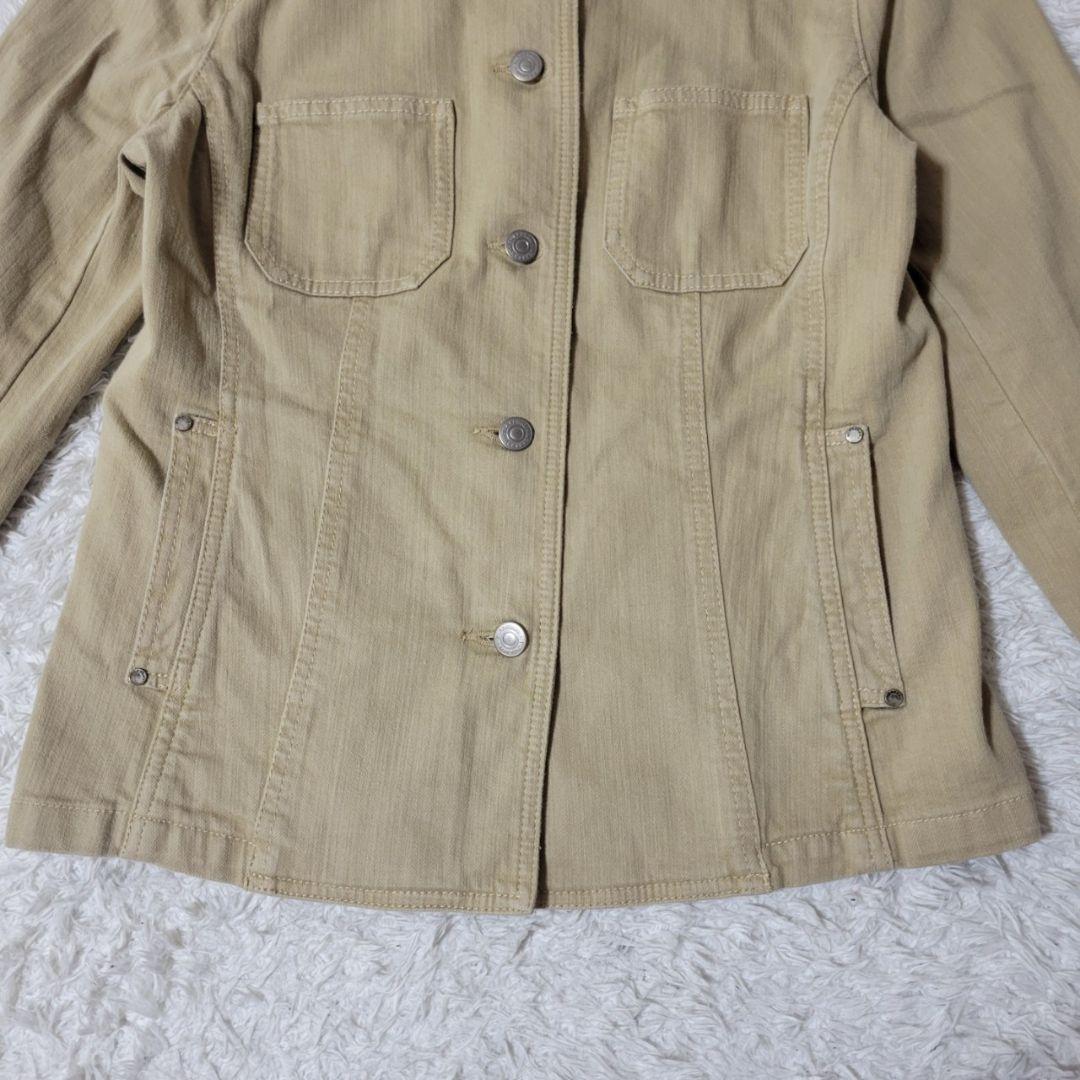 美品✨　バーバリーロンドン　デニムジャケット　ノバチェック　42　XL相当　ロゴ