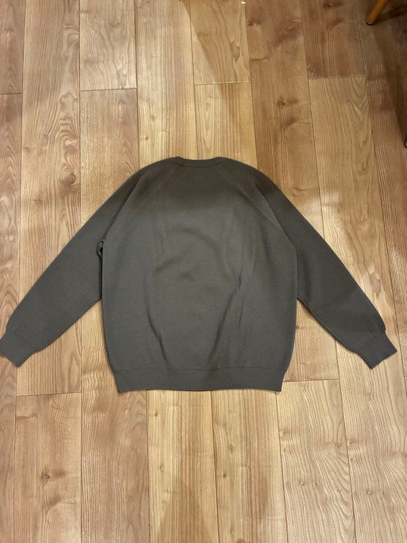 【美品】BATONER HARD TWIST WOOL CREW NECK