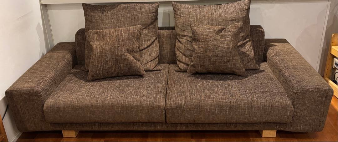 木*☆様 NOYES ブラウンファブリックソファ 3人掛け
