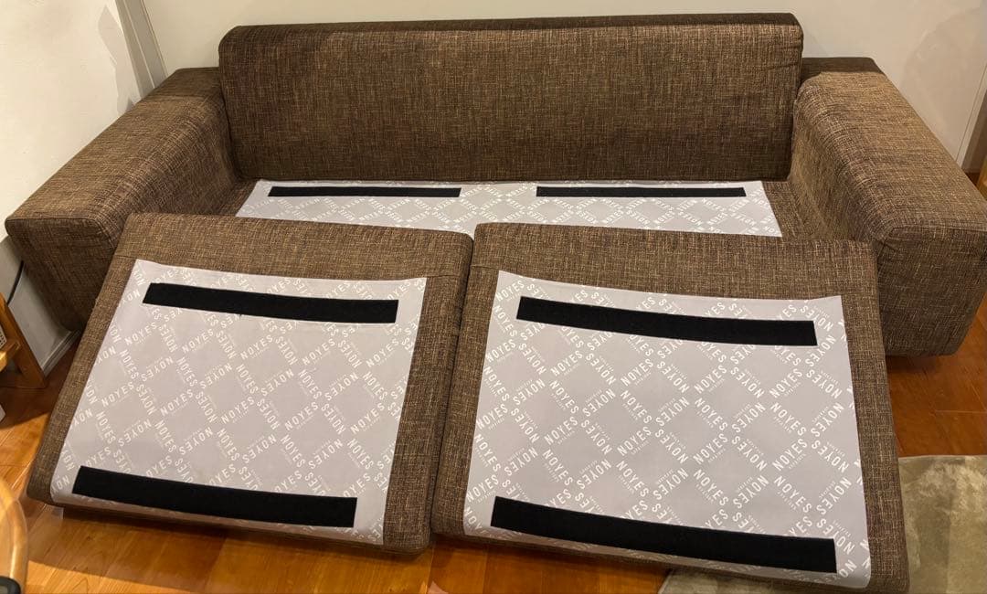 木*☆様 NOYES ブラウンファブリックソファ 3人掛け