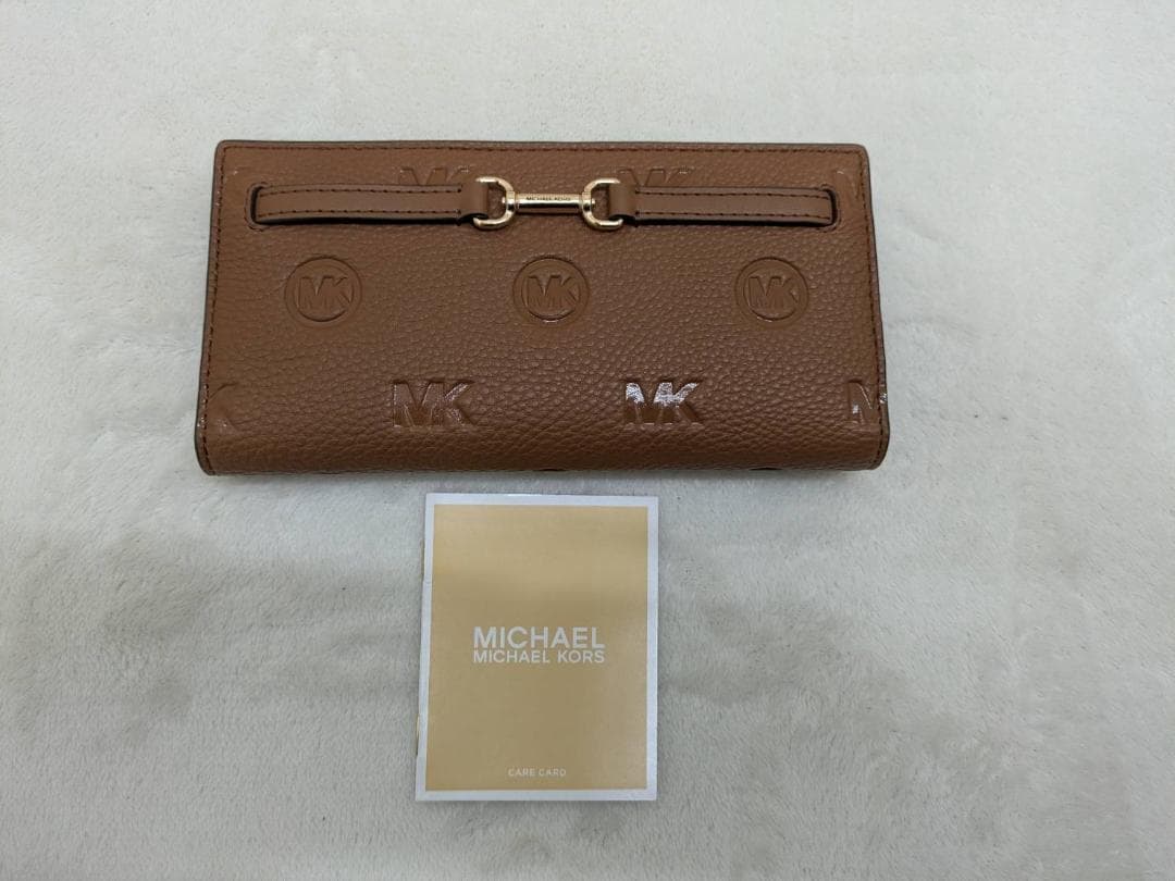 【新品未使用】マイケルコース CARSON　ロゴ デボス 長財布