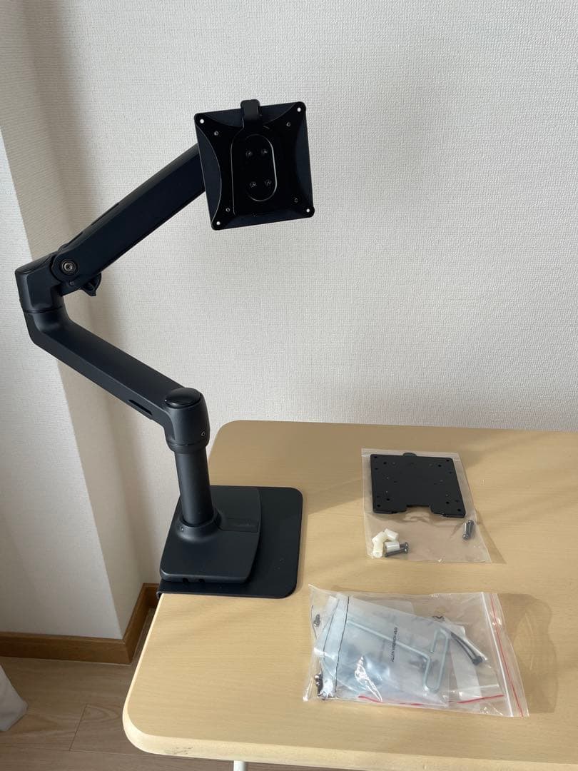エルゴトロン LX 黒 モニターアーム クイックリリースブラケット VESA対応