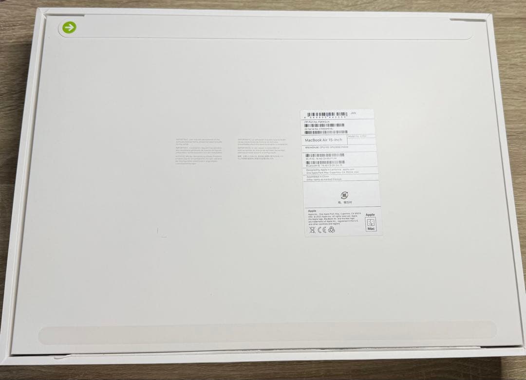 【mmdw】MacBook Air M2 256GB バッテリー100%