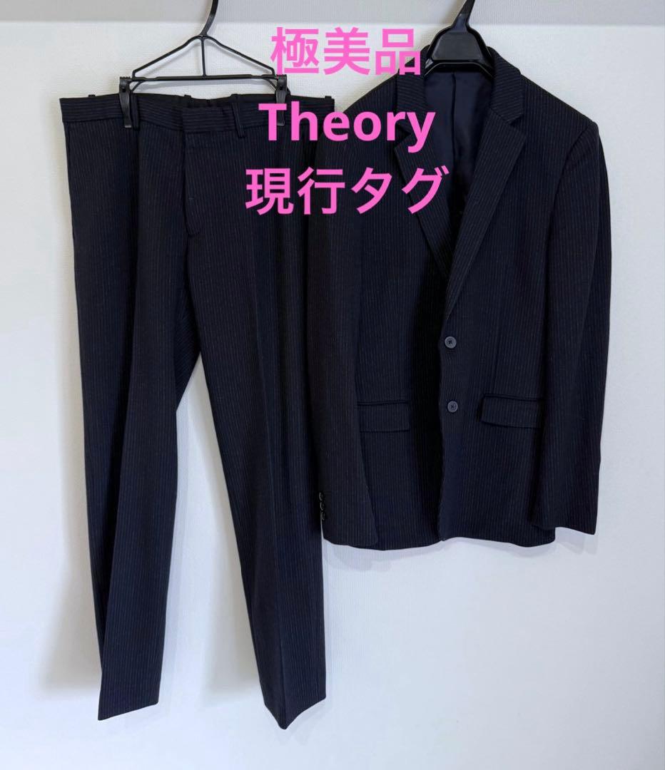 極美品 Theory 現行タグ　スーツセットアップ　ネイビー38 定価約14万円