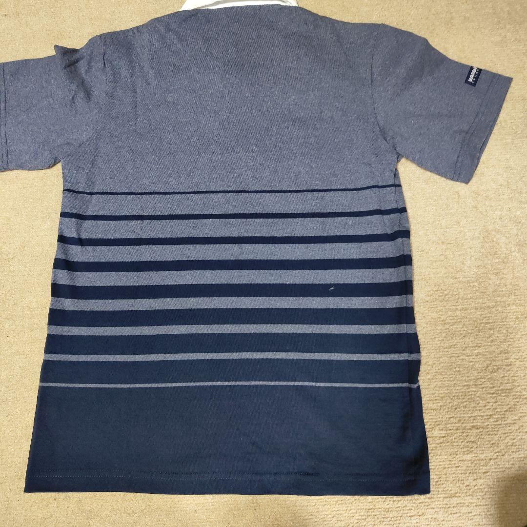 BARBARIAN　新品ストライプラガーシャツ 半袖〈Ｓ〉