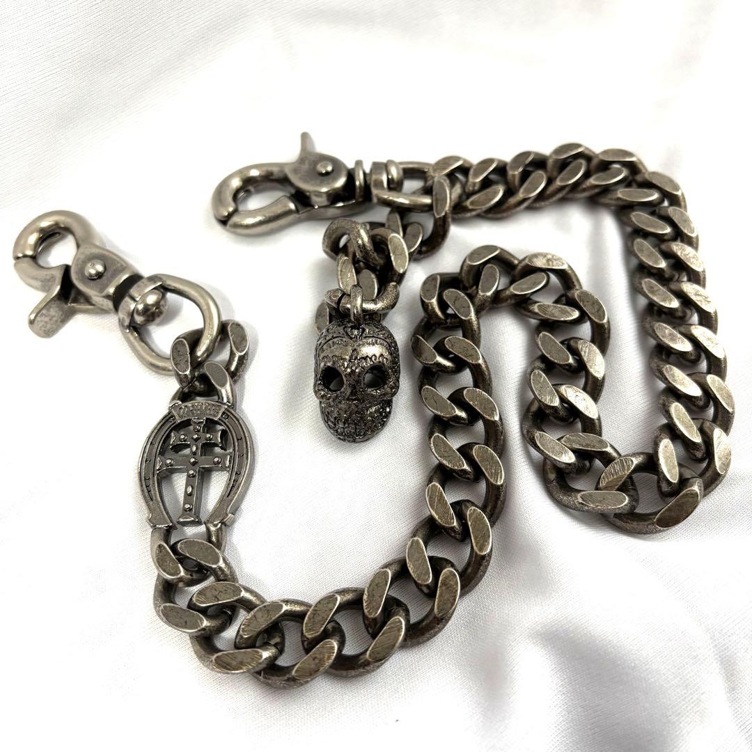 crimie クライミー ウォレットチェーン クロス ドクロ 十字架 スカル