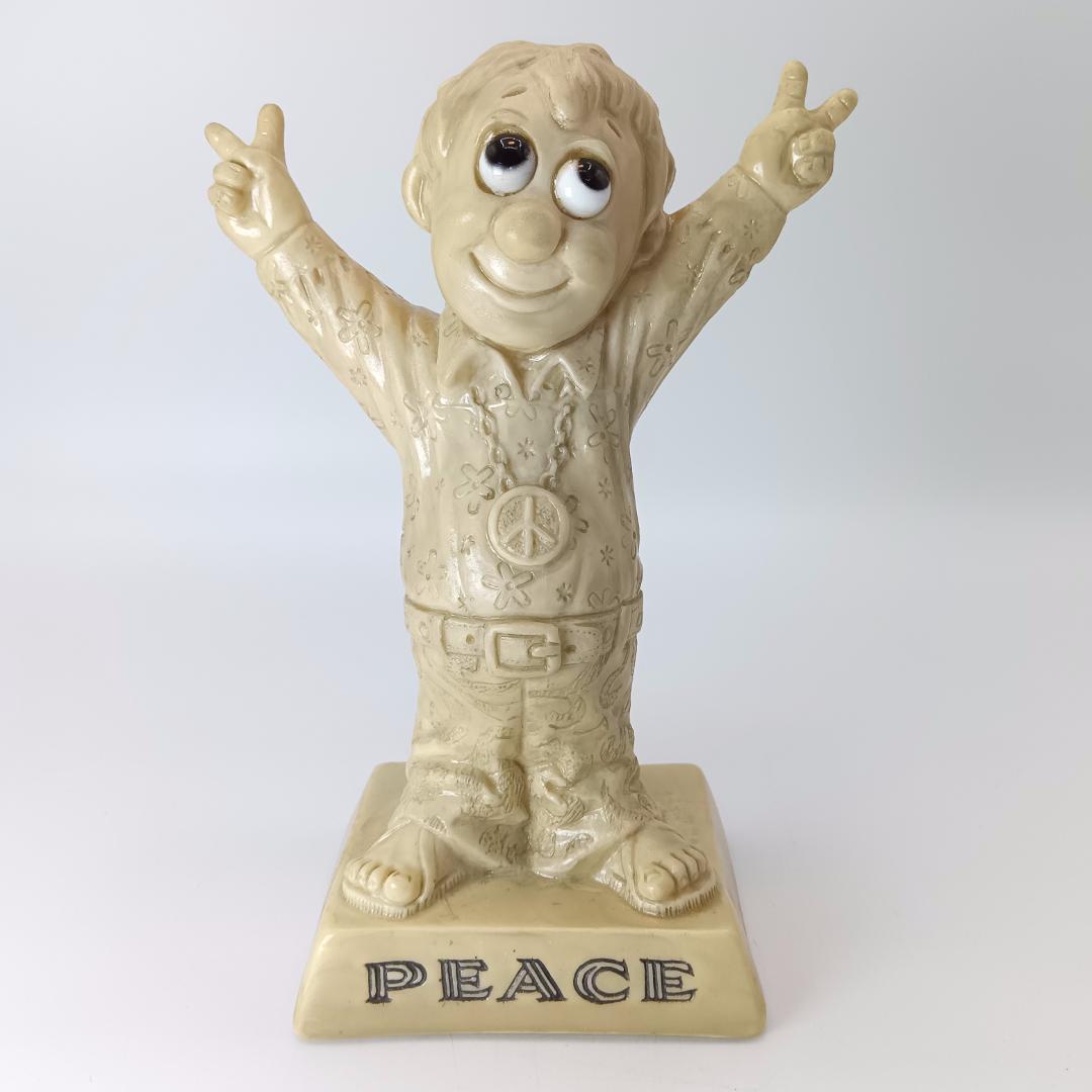 ①70's メッセージドール PEACE ピースマーク シリースカルプス