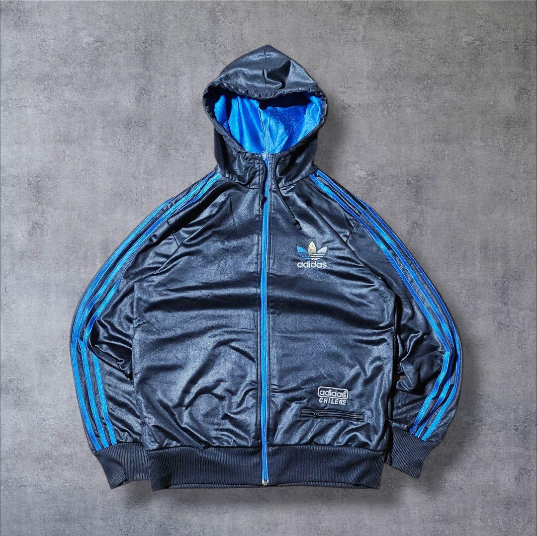 ゆうadidasアディダスCHILE62 ジップアップフーディートラックジ