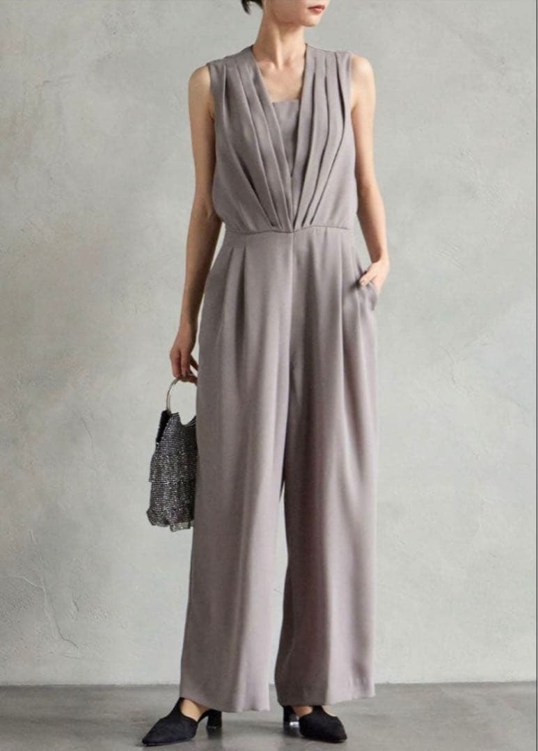 エメ/aimer/ストレートパンツオールインワン/M/9号