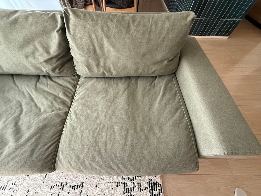 ☆特価☆ CRASHGATE バレットソファ キャンバスグリーン 2.5人掛け