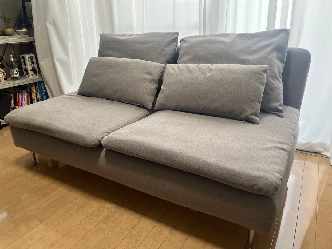 IKEA SÖDERHAMN ソーデルハムン 3人掛けコンパクトソファ グレー