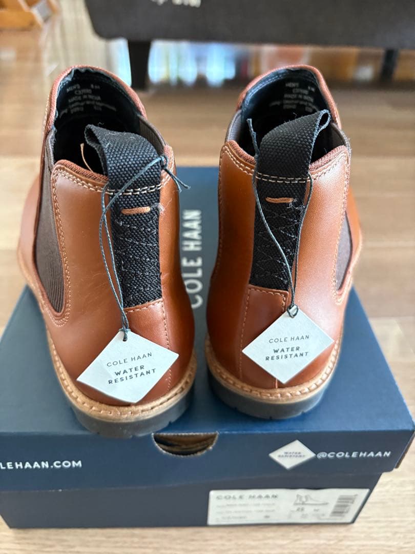 COLE HAAN 防水 サイドゴアブーツ ブラウン