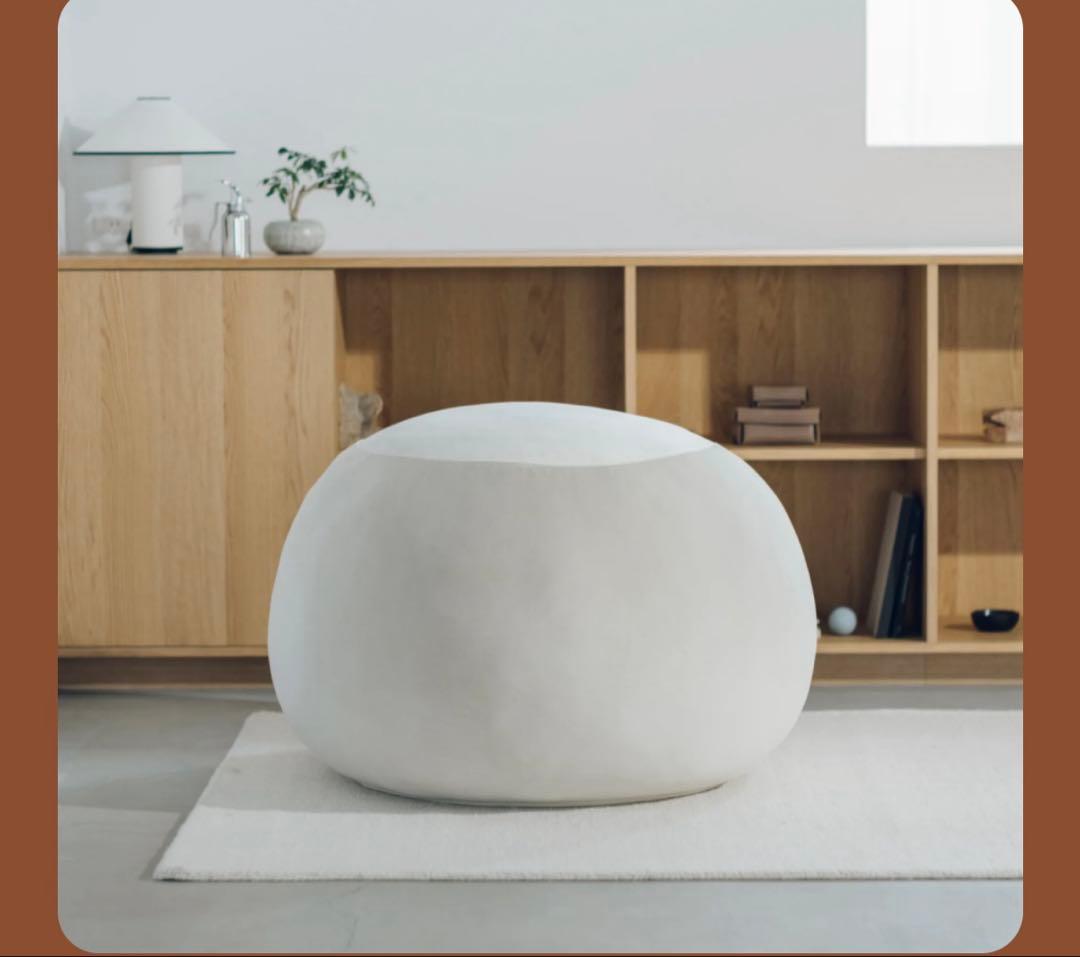 クッション ソファ　アイボリー　ゆるまる　椅子