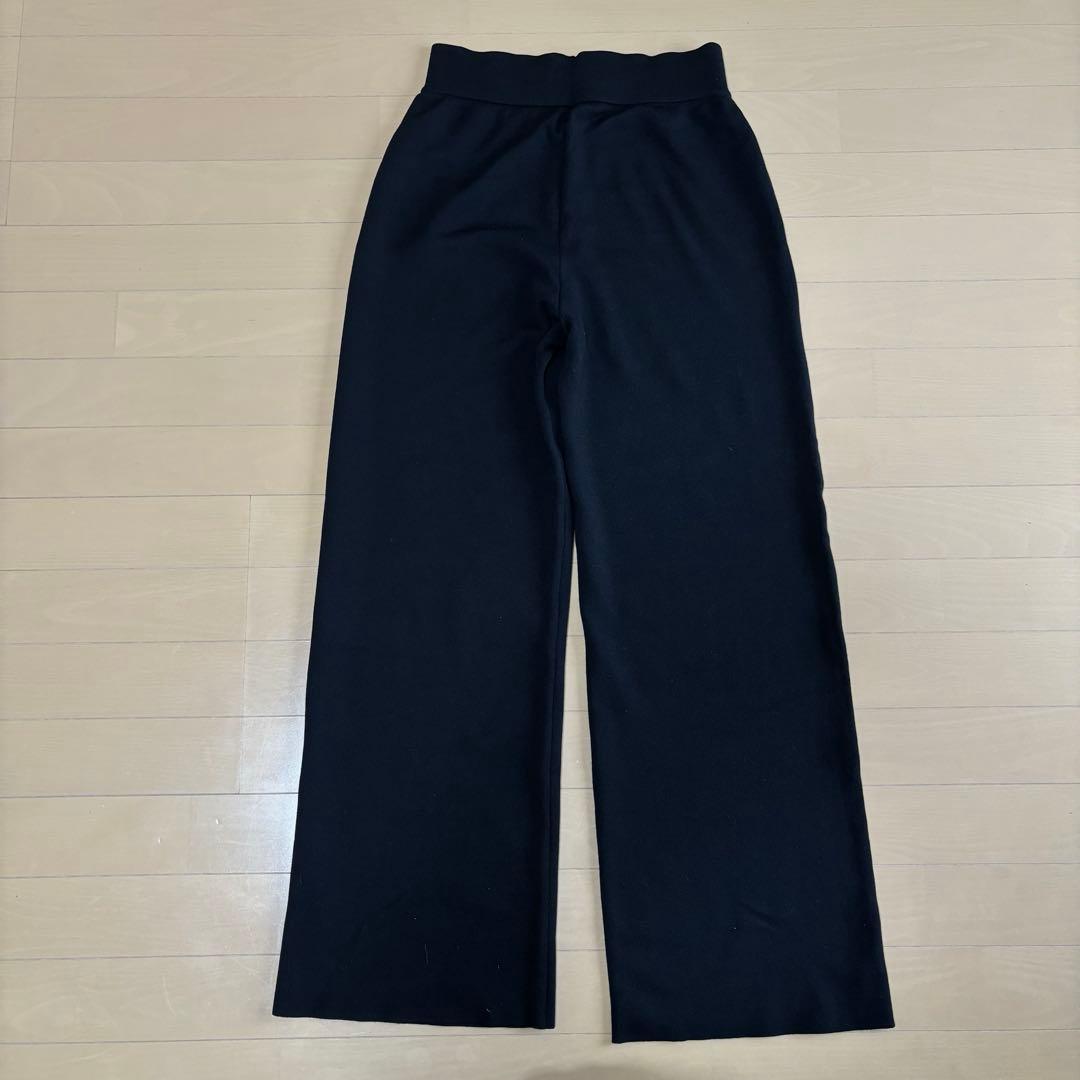 週末値下げ ボーダーズアットバルコニー パンツ スウェット 黒 ブラック 38