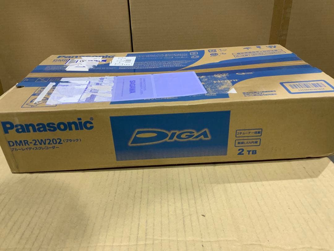 新品未使用箱不良　パナソニック ブルーレイレコーダーDIGA DMR-2W202