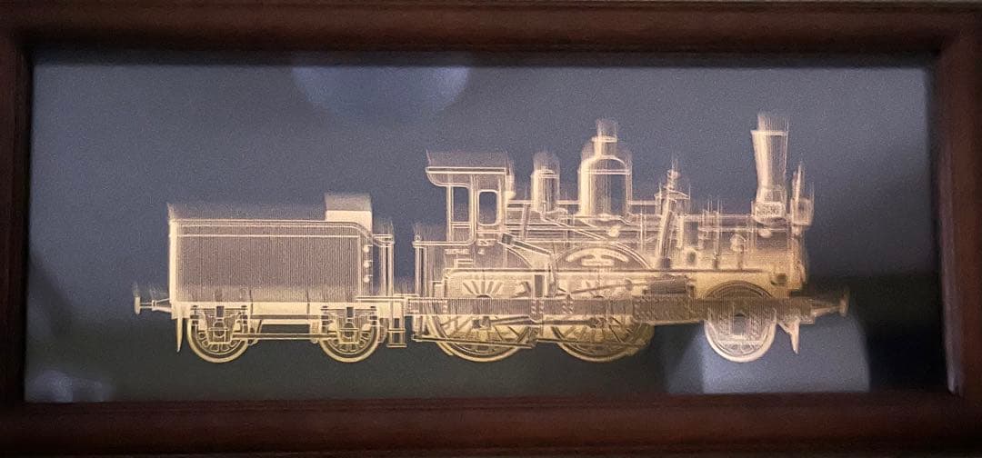 フランクリンミントオリエント急行の金のシルエット