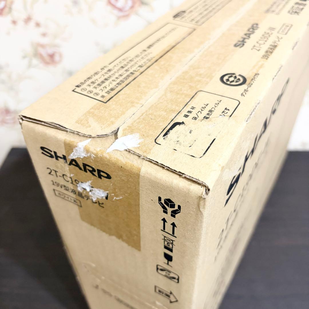 SHARP 19型 AQUOS 液晶テレビ 2T-C19DE-W ホワイト
